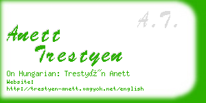 anett trestyen business card